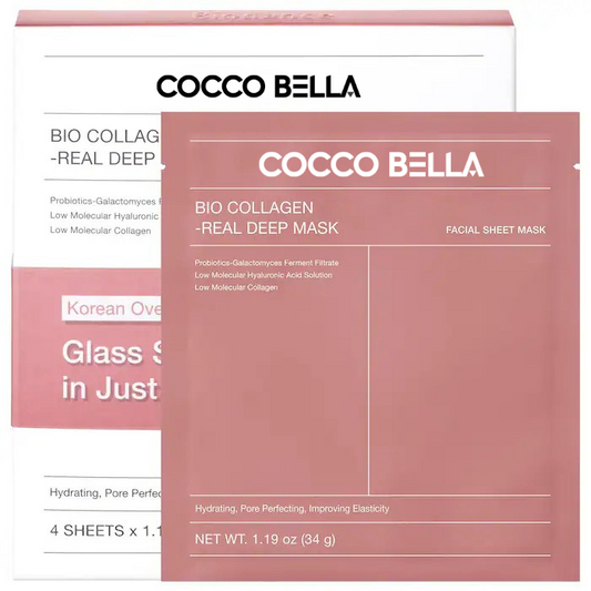 Cocco Bella - Mascarilla Facial Profunda de Colágeno Orgánico Antiarrugas